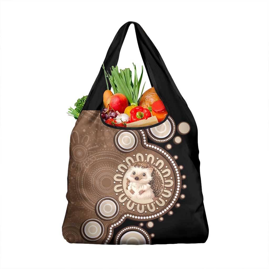 Hedgehog Indigenous Art Australia Grocery Bag - Aussie Hoodie