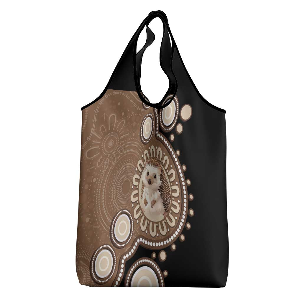Hedgehog Indigenous Art Australia Grocery Bag - Aussie Hoodie