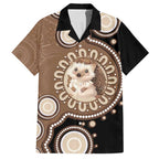 Hedgehog Indigenous Art Australia Hawaiian Shirt - Aussie Hoodie