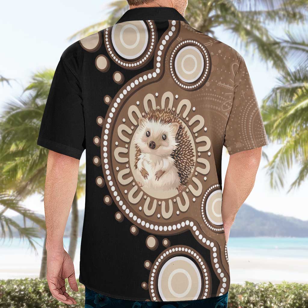 Hedgehog Indigenous Art Australia Hawaiian Shirt - Aussie Hoodie