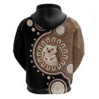 Hedgehog Indigenous Art Australia Hoodie - Aussie Hoodie