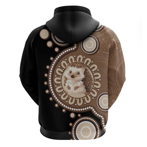 Hedgehog Indigenous Art Australia Hoodie - Aussie Hoodie