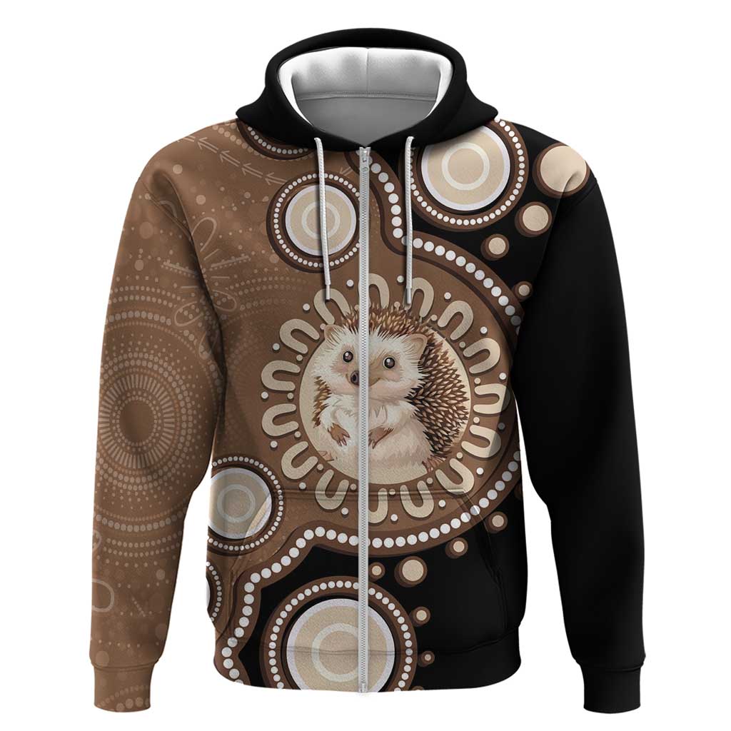 Hedgehog Indigenous Art Australia Hoodie - Aussie Hoodie