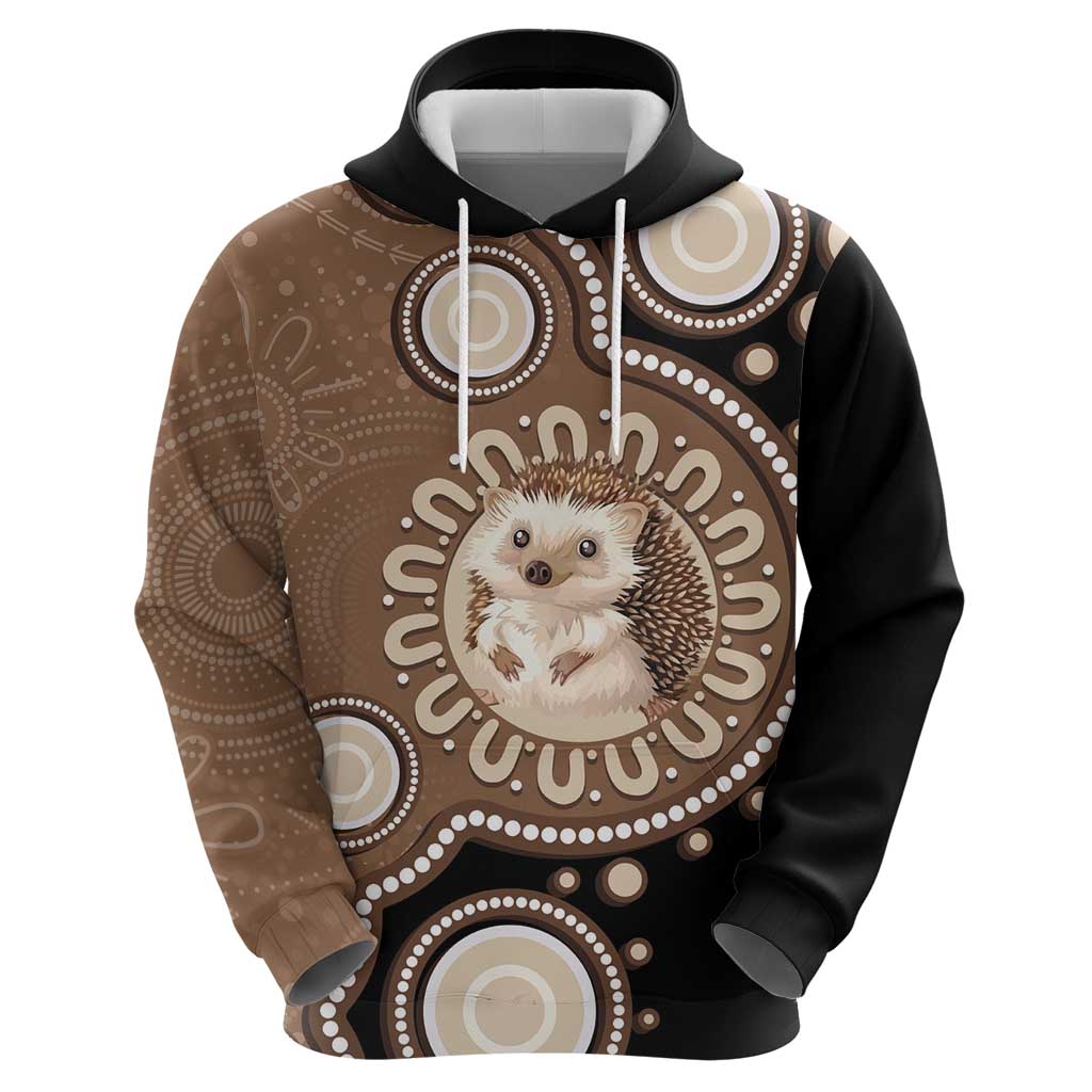 Hedgehog Indigenous Art Australia Hoodie - Aussie Hoodie