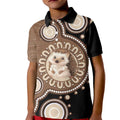 Hedgehog Indigenous Art Australia Kid Polo Shirt - Aussie Hoodie