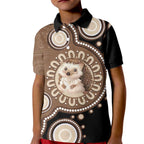 Hedgehog Indigenous Art Australia Kid Polo Shirt - Aussie Hoodie