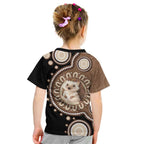 Hedgehog Indigenous Art Australia Kid T Shirt - Aussie Hoodie