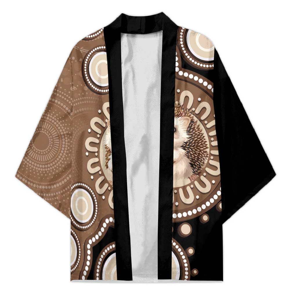 Hedgehog Indigenous Art Australia Kimono - Aussie Hoodie