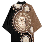 Hedgehog Indigenous Art Australia Kimono - Aussie Hoodie