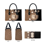 Hedgehog Indigenous Art Australia Leather Bag - Aussie Hoodie
