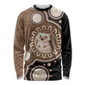 Hedgehog Indigenous Art Australia Long Sleeve Shirt - Aussie Hoodie