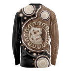 Hedgehog Indigenous Art Australia Long Sleeve Shirt - Aussie Hoodie
