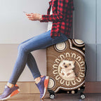 Hedgehog Indigenous Art Australia Luggage Cover - Aussie Hoodie