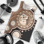 Hedgehog Indigenous Art Australia Men Tank Top - Aussie Hoodie