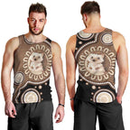 Hedgehog Indigenous Art Australia Men Tank Top - Aussie Hoodie
