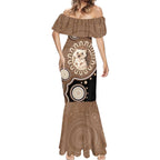 Hedgehog Indigenous Art Australia Mermaid Dress - Aussie Hoodie