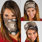 Hedgehog Indigenous Art Australia Neck Gaiter - Aussie Hoodie