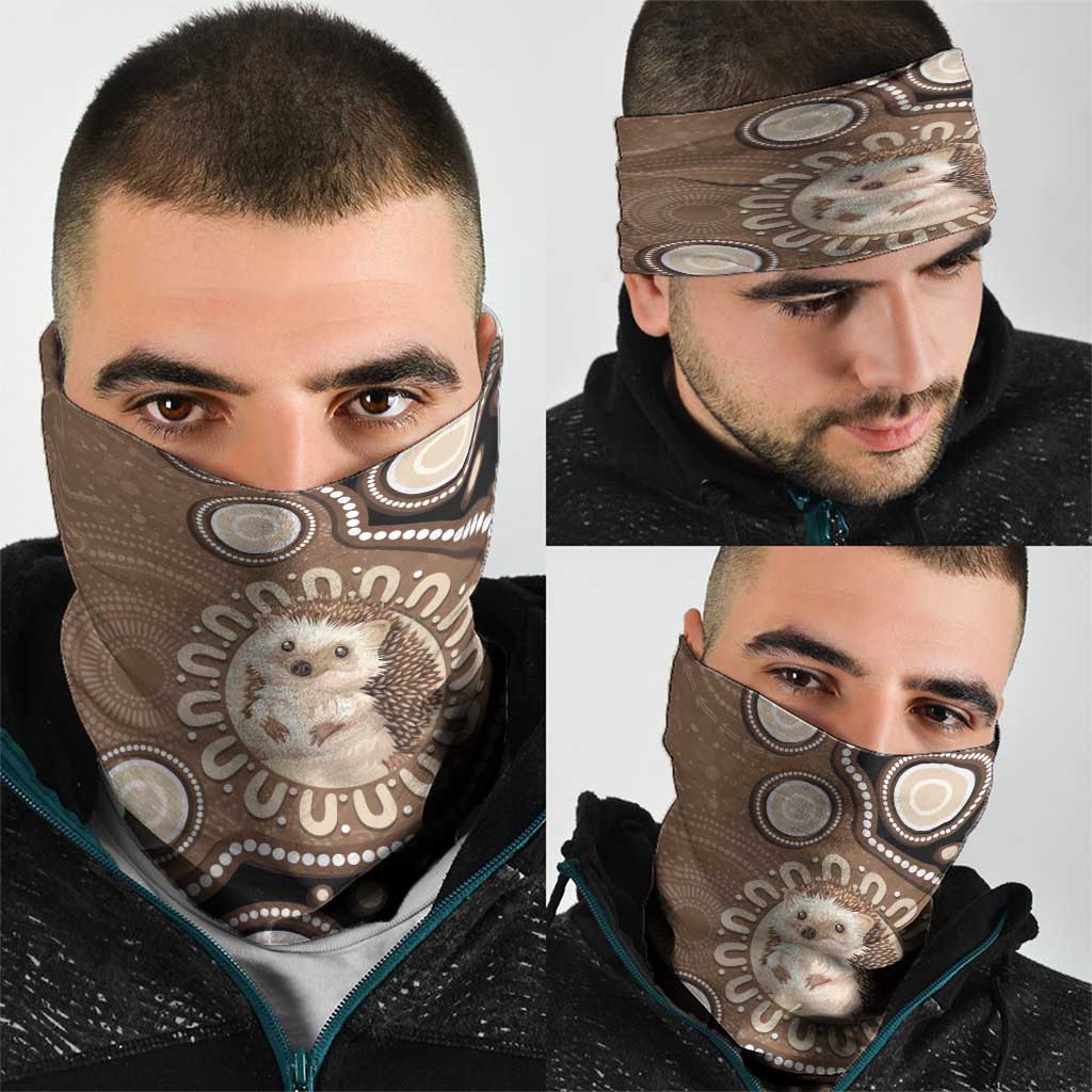Hedgehog Indigenous Art Australia Neck Gaiter - Aussie Hoodie