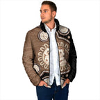 Hedgehog Indigenous Art Australia Padded Jacket - Aussie Hoodie