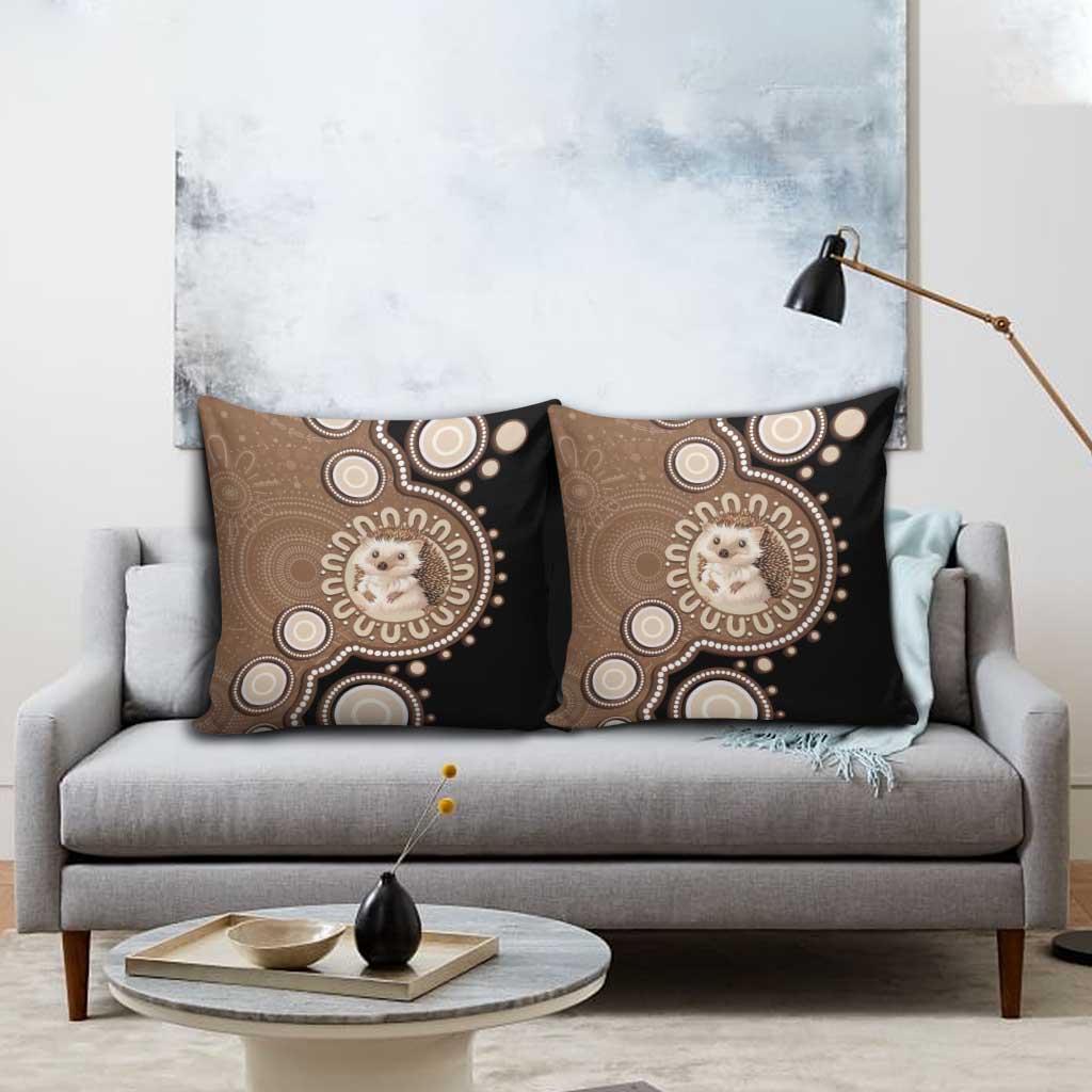 Hedgehog Indigenous Art Australia Pillow Cover - Aussie Hoodie