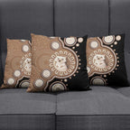 Hedgehog Indigenous Art Australia Pillow Cover - Aussie Hoodie