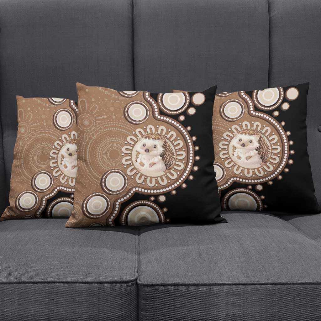 Hedgehog Indigenous Art Australia Pillow Cover - Aussie Hoodie
