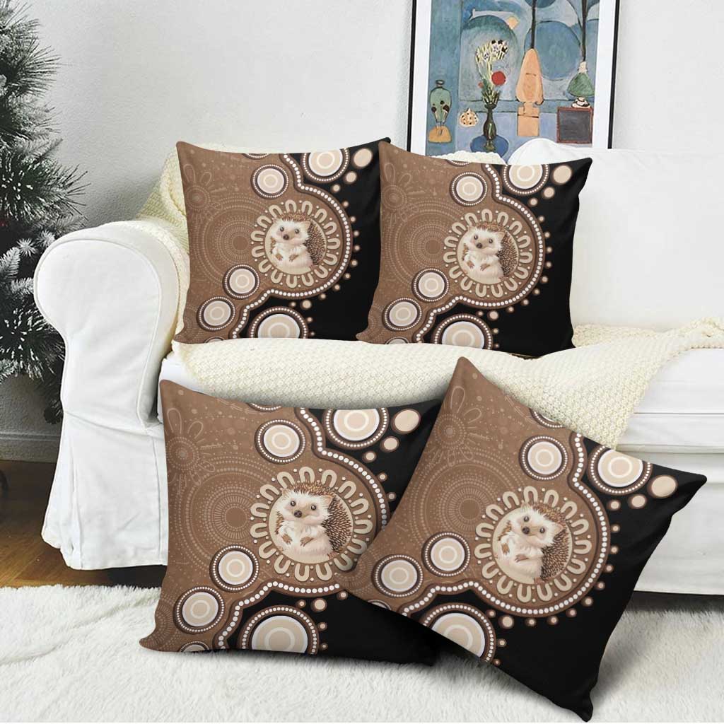 Hedgehog Indigenous Art Australia Pillow Cover - Aussie Hoodie