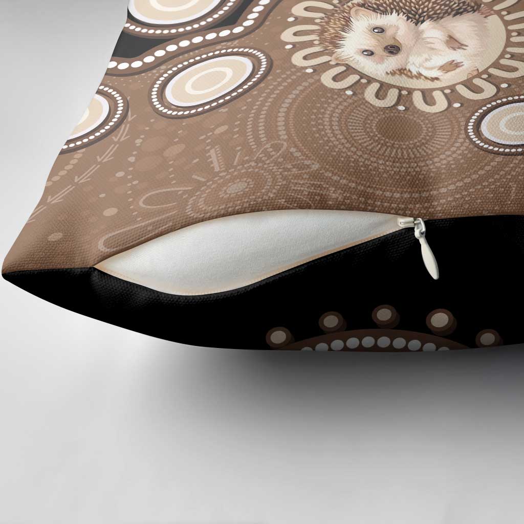 Hedgehog Indigenous Art Australia Pillow Cover - Aussie Hoodie