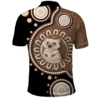 Hedgehog Indigenous Art Australia Polo Shirt - Aussie Hoodie