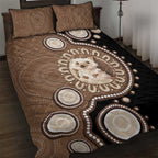 Hedgehog Indigenous Art Australia Quilt Bed Set - Aussie Hoodie