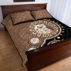 Hedgehog Indigenous Art Australia Quilt Bed Set - Aussie Hoodie