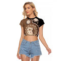 Hedgehog Indigenous Art Australia Raglan Cropped T Shirt - Aussie Hoodie