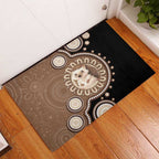 Hedgehog Indigenous Art Australia Rubber Doormat - Aussie Hoodie