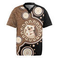 Hedgehog Indigenous Art Australia Rugby Jersey - Aussie Hoodie