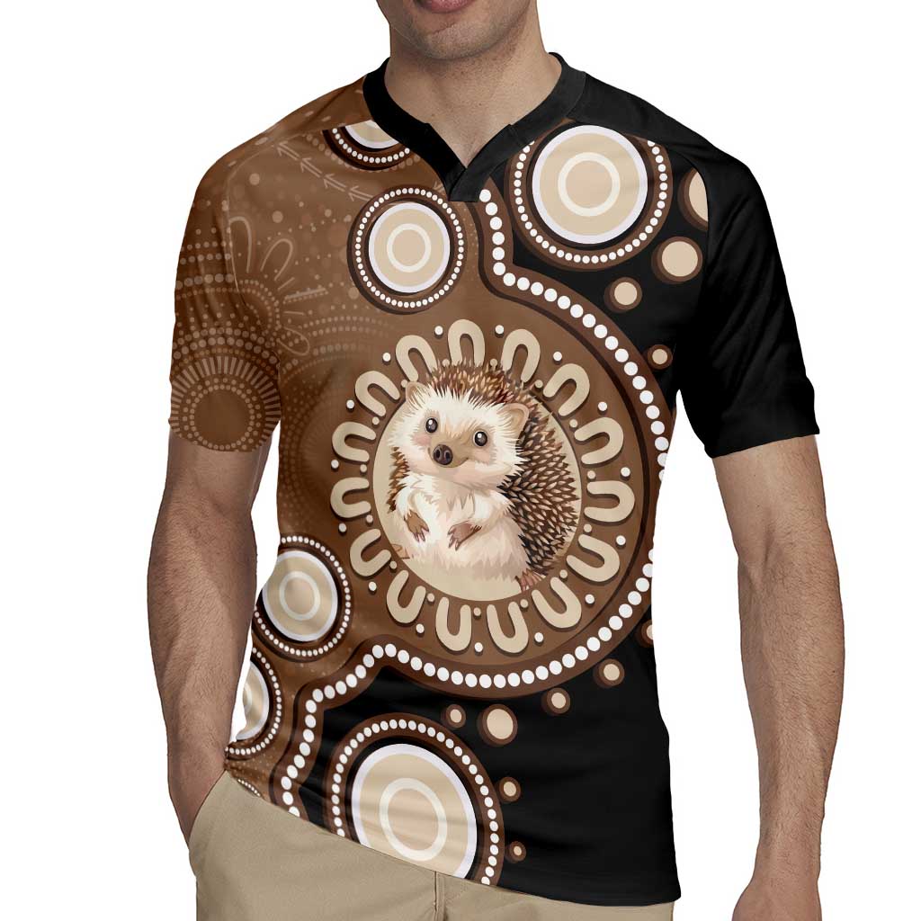 Hedgehog Indigenous Art Australia Rugby Jersey - Aussie Hoodie