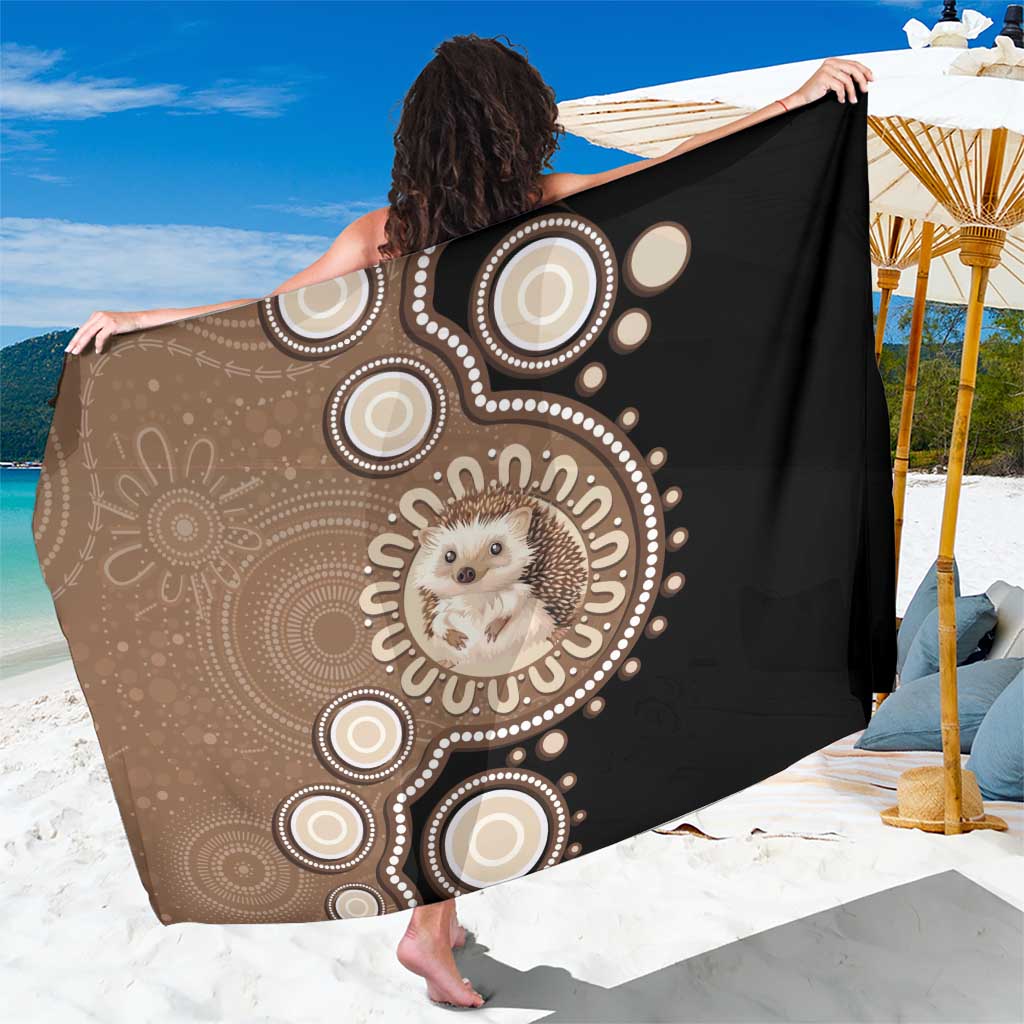 Hedgehog Indigenous Art Australia Sarong - Aussie Hoodie