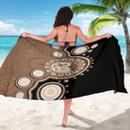 Hedgehog Indigenous Art Australia Sarong - Aussie Hoodie