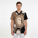 Hedgehog Indigenous Art Australia Scrub Top - Aussie Hoodie
