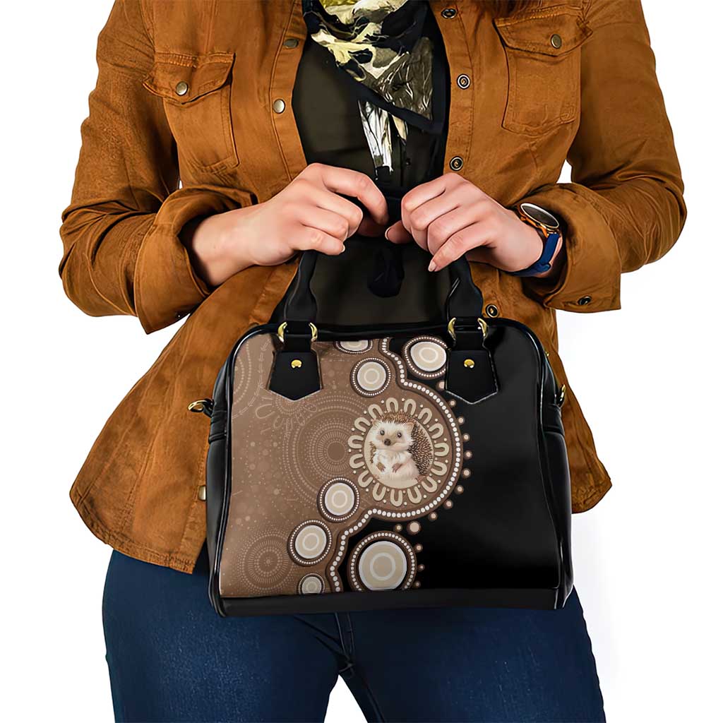 Hedgehog Indigenous Art Australia Shoulder Handbag - Aussie Hoodie