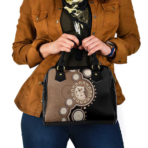 Hedgehog Indigenous Art Australia Shoulder Handbag - Aussie Hoodie