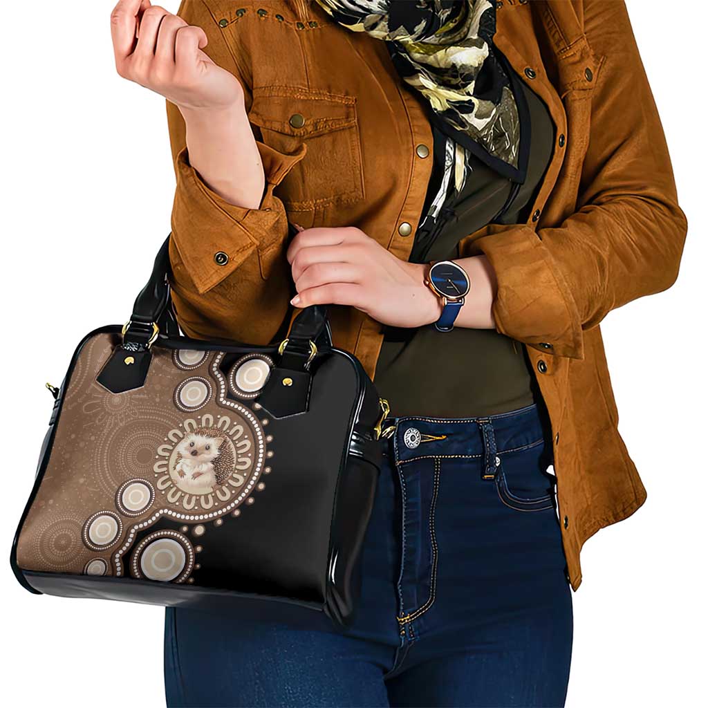 Hedgehog Indigenous Art Australia Shoulder Handbag - Aussie Hoodie
