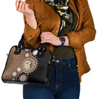 Hedgehog Indigenous Art Australia Shoulder Handbag - Aussie Hoodie