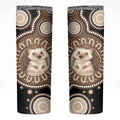 Hedgehog Indigenous Art Australia Skinny Tumbler - Aussie Hoodie