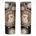 Hedgehog Indigenous Art Australia Skinny Tumbler - Aussie Hoodie
