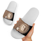 Hedgehog Indigenous Art Australia Slide Sandals - Aussie Hoodie