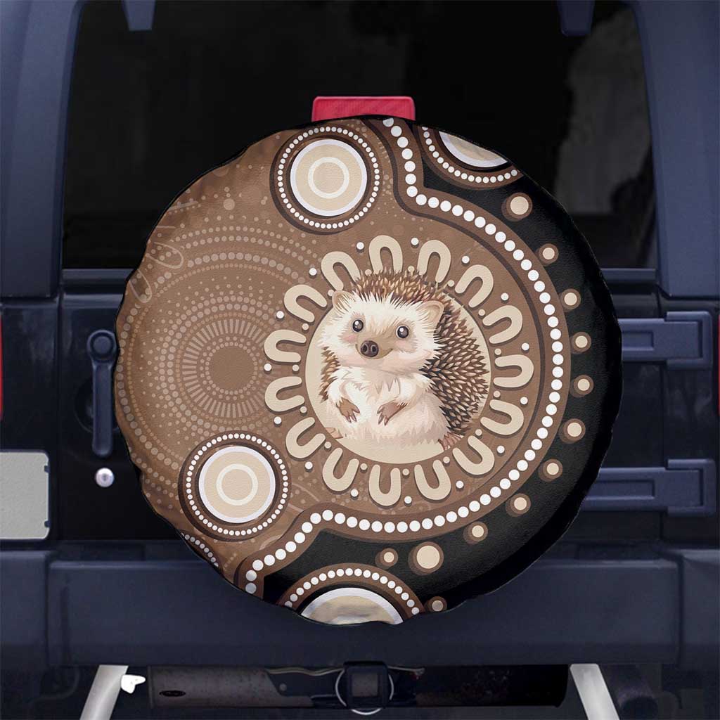 Hedgehog Indigenous Art Australia Spare Tire Cover - Aussie Hoodie