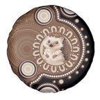 Hedgehog Indigenous Art Australia Spare Tire Cover - Aussie Hoodie