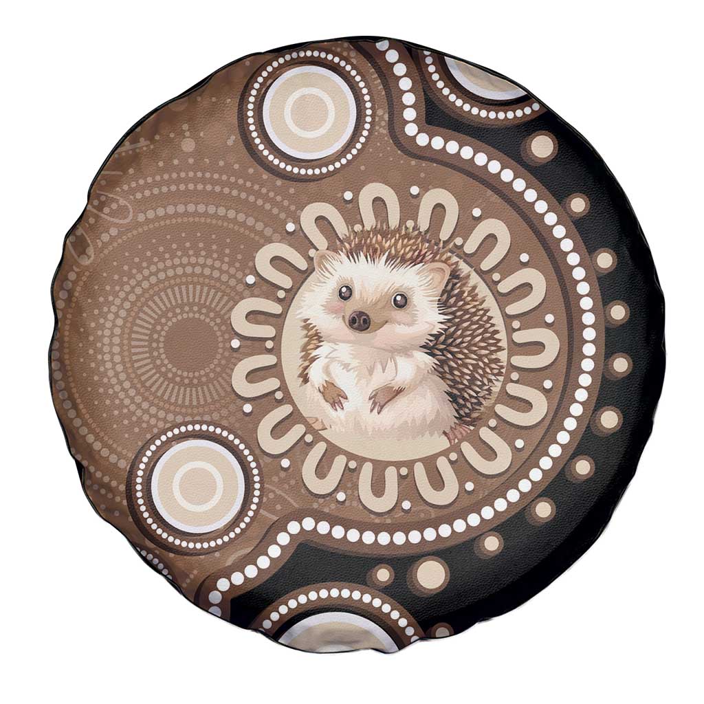 Hedgehog Indigenous Art Australia Spare Tire Cover - Aussie Hoodie