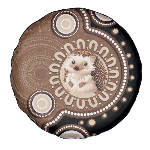 Hedgehog Indigenous Art Australia Spare Tire Cover - Aussie Hoodie