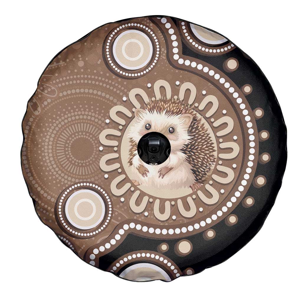 Hedgehog Indigenous Art Australia Spare Tire Cover - Aussie Hoodie